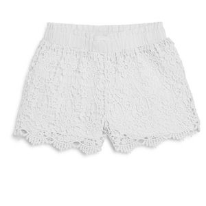 Design History White Lace booty shorts